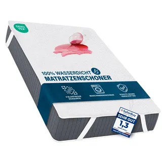 Wasserdichter Matratzenschoner, 160x200 cm, mit 4 Eckbändern