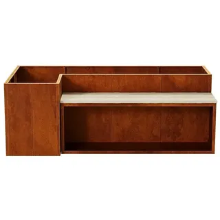 Palatino Hochbeet Urbank  (100 x 200 x 70 cm, Cortenstahl, Rostbraun)