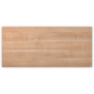 bümö Tischplatte 180x80 cm in Nussbaum, Schreibtischplatte aus Holz, Holzplatte, Spanplatte kratzfest beschichtet, ABS-Kante, 120 kg Tragkraft für