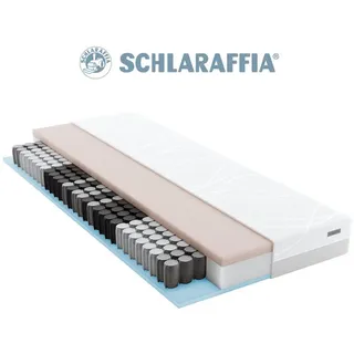 Taschenfederkernmatratze myNap,Premium Matratze,Testsieger Stiftung Warentest 10/2023, Note 1,6, Schlaraffia, 19 cm hoch, Härtegrad 3, in 90x200 und weiteren Größen erhältlich! weiß 120 cm x 200 cm x 19 cm