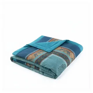 BASSETTI Florence Plaid 155 x 220 cm Türkis