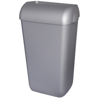 *SALE* Abfallbehälter, Mülleimer, Blanc, 25-Liter hängend, Wandmontage oder stehend, mit Deckel abnehmbar : Farbe - Silber
