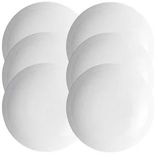 Thomas Porzellan Geschirr-Set Loft Weiss Suppenteller 24 cm Set6, Porzellan weiß