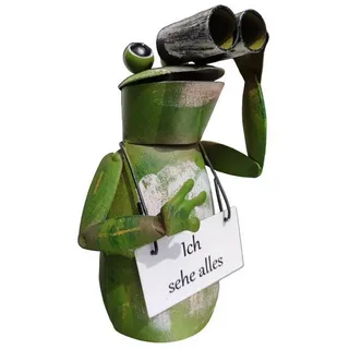 Deko-Impression Dekofigur Zaunfigur Zaungucker witziger Frosch mit Fernglas Ich sehe alles (1 St)