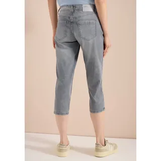 Cecil 3/4 Slim Leg Jeans, im Casual Fit - grau