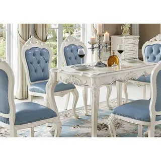 JV Möbel Barock Esstisch Tisch Gruppe Esszimmer Wohnzimmer Garnitur Holz Design Tische