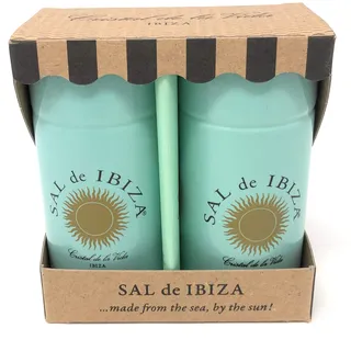 Sal de Ibiza Meersalz- und Pfefferstreuer aus Keramik Granito Pur und Pimienta Pur 90g/40g Set