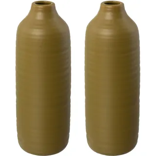 LeGer Home by Lena Gercke Tischvase "Vase", gelb (senf), H:24cm Ø:9cm, LEGER HOME BY LENA GERCKE, Vasen, im eleganten Design