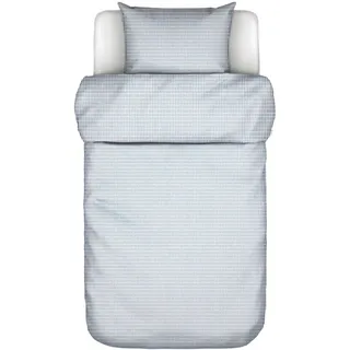 Marc O'Polo Bettwäsche Loke, Pastellblau, Textil, Karo, 135x200 cm, Schlaftextilien, Bettwäsche, Bettwäsche, Satin-Bettwäsche