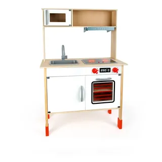 small foot 10749 Kinderküche modern aus Holz mit umfassender Ausstattung, Rollenspielzeug für Kinder ab 3 Jahren