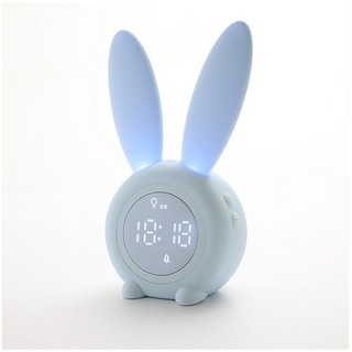 Bifurcation Wecker Smart Sensor Nachtlicht Kaninchen magnetischer stiller Wecker blau