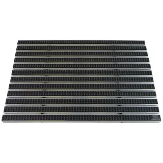 Emco Eingangsmatte DIPLOMAT 22mm   75x50cm   Bürsten Grau