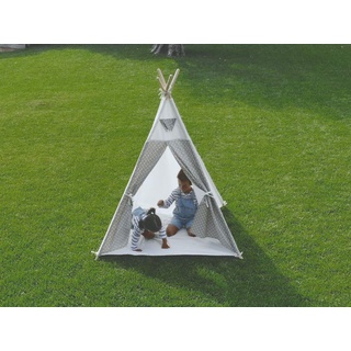 Little Adventures B0892k5n34 Tipi-Zelt für Kinder, 100% Baumwolle, für drinnen und draußen, Unisex, Weiß