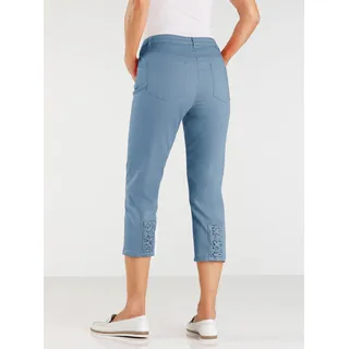 3/4-Jeans CASUAL LOOKS Gr. 54, Normalgrößen, blau (blue, bleached) Damen Jeans Caprihosen 3/4 Hosen Bestseller