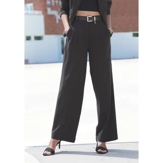 Palazzohose LASCANA Gr. 34, N-Gr, schwarz Damen Hosen Strandhosen im Business-Look, elegante Anzughose mit Taschen Bestseller