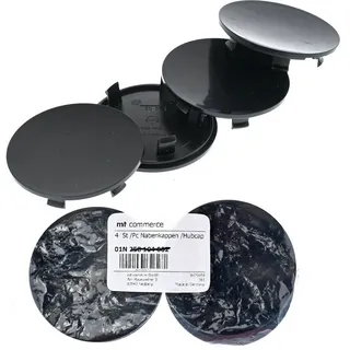 BRANDT AUTOMOTIVE Radkappe 4x Nabenkappen Schwarz Raddeckel Radkappe 76mm für Porsche