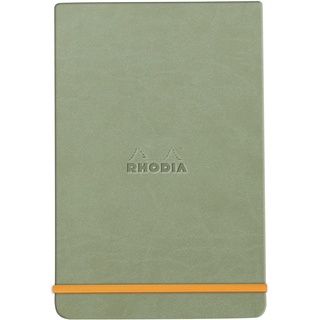 Rhodia 194386C - Notizbuch Webnotepad DIN A5, 96 Blatt abtrennbar liniert 90 g, 1 Stück, Celadon