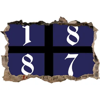 Ultras Hamburg Neu, 3D Wandsticker Format: 92x62cm, Wanddekoration