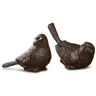 Mirabeau Dekofigur Deko-Vogel 2er Set Birdy braun braun
