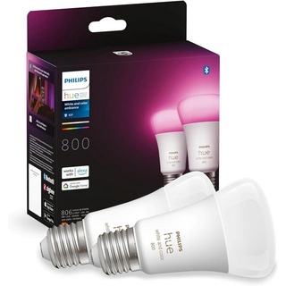 Philips LED-Leuchtmittel Hue E27 White & Color, 2 St.