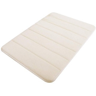 YWLINK Memory-Schaum Bad-Teppiche Angenehm Weiches Wasser SaugfäHig WC Badezimmer Teppich Badematte FußMatten Teppich Teppiche Pebble Atmungsaktivem (Y1-White, One Size)