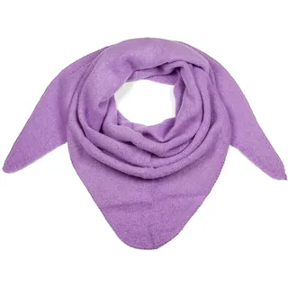 Stylebreaker Strick Dreiecktuch meliert", Damen, lila (flieder), Obermaterial: 80% Viskose CV. 20% Wolle WO., Modisch, Modetücher