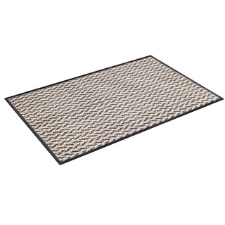 Fußmatte Duo Latte, wash+dry by Kleen-Tex, rechteckig, Höhe: 9 mm, Schmutzfangmatte, rutschhemmend, In- und Outdoor geeignet, waschbar beige 40 cm x 60 cm x 9 mm