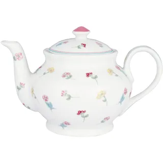GreenGate [W0526] Teapot Round Lianca White