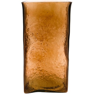 House Doctor - Square Vase, H 30 cm, amber
