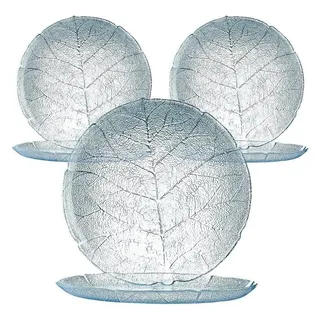Luminarc Gebäckteller Luminarc Aspen Teller flach 19 cm 6er Set, Glas, (Spar-Set) weiß