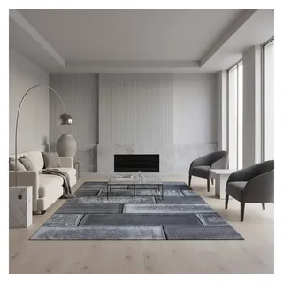 KADIMA DESIGN INN Designer-Teppich 200 x 290 cm Schwarz