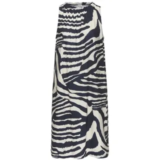LASCANA Sommerkleid Creme-Graublau Bedruckt 36