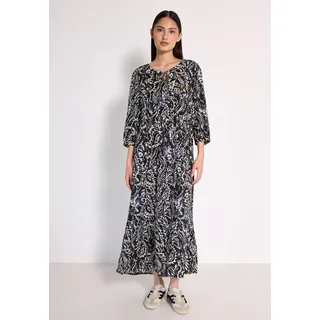 street one studio Maxikleid Gemustert Blau 36