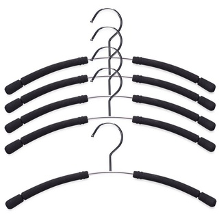 HTI-Living Kleiderbügel Kleiderbügel, 5er Set aus Metall, (Stück, 5-tlg) schwarz