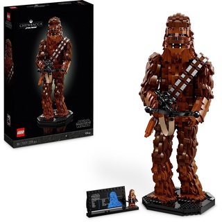 LEGO Star Wars Chewbacca, Wookie-Figur zum Sammeln, Bogenspanner, Minifigur und Infotafel, Die Rückkehr der Jedi-Ritter, Modell-Bausatz für Erwachsene, kreatives Geschenk für Männer und Frauen 75371