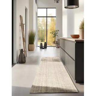 HANSE HOME Jaipur Juteteppich 80 x 200 cm Beige/Weiß