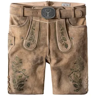 Stockerpoint Trachtenlederhose Girgl in senf gespeckt-grün | Gr.: 50