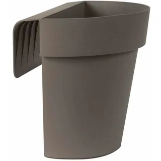 Euro3Plast Balkon-Hängetopf UP Ø 25 x 20 cm taupe