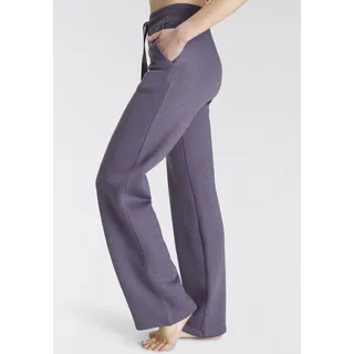 Relaxhose VIVANCE "-Loungehose" Gr. 52/54, N-Gr, lila (lavendel) Damen Hosen Strandhosen mit weitem Bein und aus ultraweicher Sweatqualität