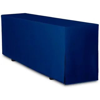 TexDeko Biertischhusse Premium Dunkelblau 220 x 50 cm