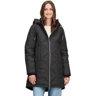 Cartoon Steppjacke mit Plüsch in schwarz, | 40