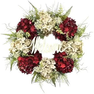 Sunfashion Türschmuck Weihnachten,Kranz Herbst Türkranz Weihnachten Außen Wreath for Front Door Klein Natur Deko Türkranz Türkranz Trockenblumen Weihnachts Deko