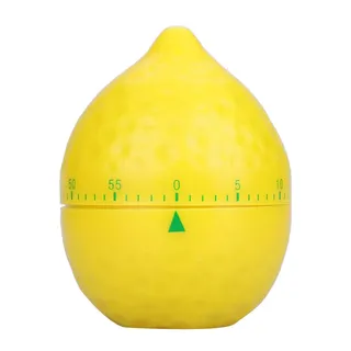 ANKROYU Zitronenform Eieruhr, Lustiger Mechanischer Küchentimer, 60-Minuten Countdown Timer, Küchen Kochzubehör Zeitgeber zum Kochen, Lesen, Studieren, Duschen