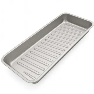 BURI Tropfschale Grillschale Kohleschale Universal Fettwanne 66x27cm Alu Auffangschale
