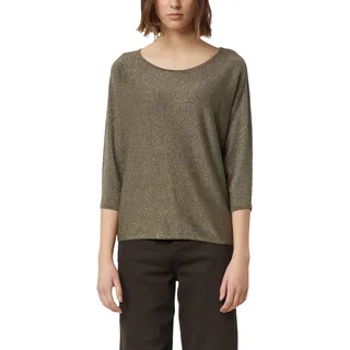 Comma, Feinstrickpullover mit Glitzergarn Khaki 38