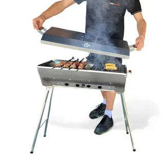 Grillpeter Schaschlikgrill Mangal Astana Deluxe mit 11 Spieße & 230 V Motor