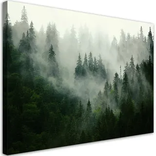 Feeby Bild, Grün, Textil, Landschaft/Berg, Rechteckig, 90x60 cm, Bilder und Zubehör, Wandbilder, Leinwandbilder