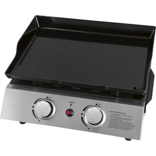 Justus BBQ-Plancha Gasgrill "Grilleau 2",silber,