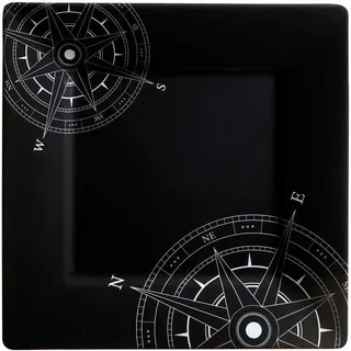 Marine Business Teller Essteller, Melamin, flach eckig, 25cm, Lombok - Serie, (1 St) schwarz