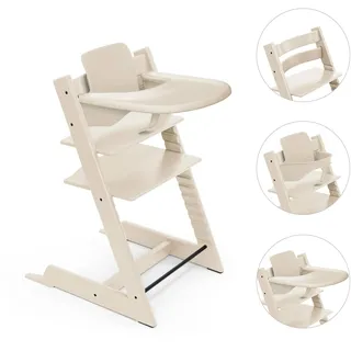Stokke® Tripp Trapp® Bundle Treppenhochstuhl inklusive Babyset & Tray, weiss